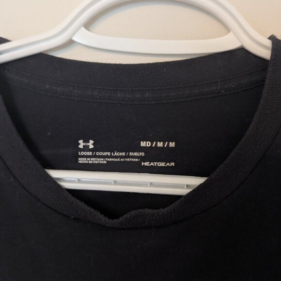 Under Armour, Project Rock, Long Sleeve tee, Black, Size Medium - Picture 3 of 4